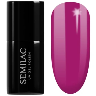 Afbeelding van SEMILAC Purple Diamond 011 Gelnagellak, 100% geurloos, duurzaam, eenvoudig aan te brengen, voor manicure en pedicure thuis of in de salon, 7 ml