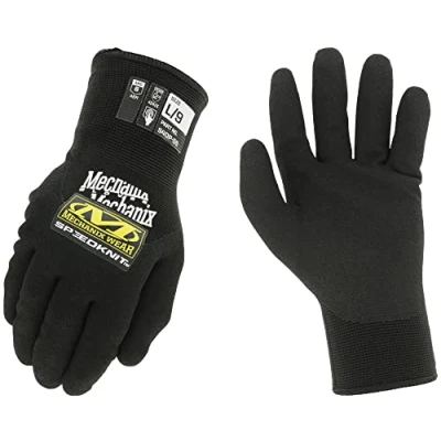 Afbeelding van Mechanix Wear: SpeedKnit thermische werkhandschoenen met nitrilcoating tactiel, geïsoleerd, hoge slijtvastheid en droge grip prestaties (zwart, XL)