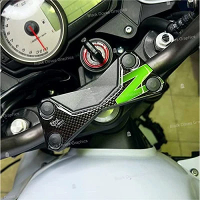 Afbeelding van Stuurplaat beschermer hars lijm compatibel met Kawasaki Z750 Z1000 Z 750 1000 (groen zwart)