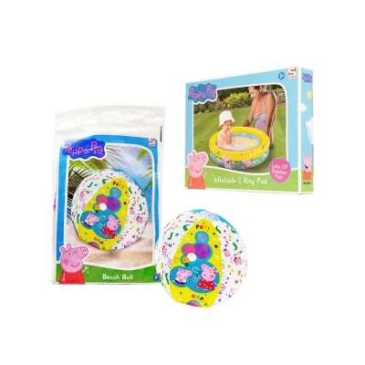 Afbeelding van Peppa Pig Opblaasbaar Zwembad met Strandbal 8721122780466