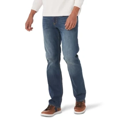 Afbeelding van Wrangler Authentics Heren Slim Straight Jeans Jeans, schemering