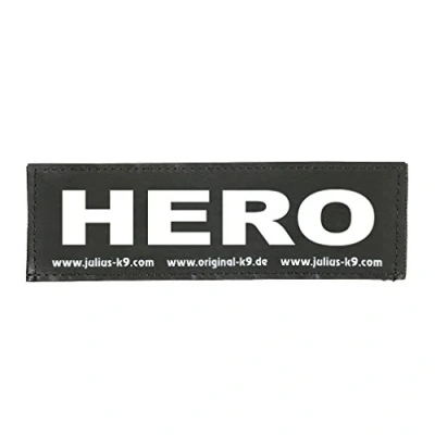 Afbeelding van 1 paar verwisselbare HERO patches, maat: Baby 1, zwart