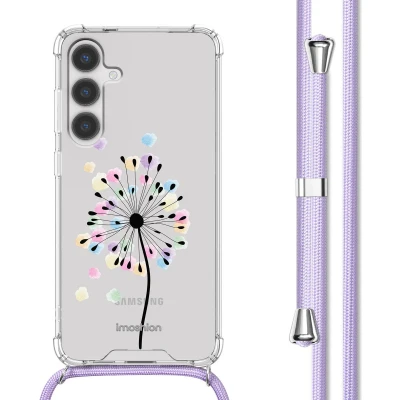 Afbeelding van iMoshion Hoesje Geschikt voor Samsung Galaxy S24 Plus met Koord Design Meerkleurig / Sandstone Dandelion