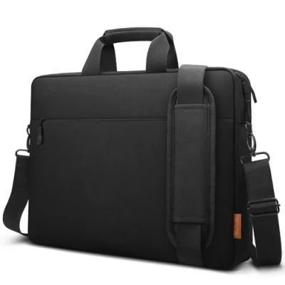 Afbeelding van ZYB Waterdichte laptoptas voor 17 17,3 inch laptops met schouderriem, Dell, Lenovo, HP, ASUS, Acer en Samsung enz., zwart