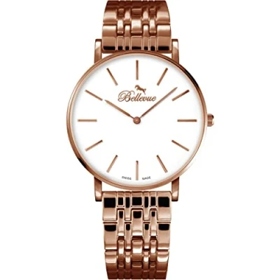 Afbeelding van Bellevue Dames Horloge Rosegoud Ø 40mm