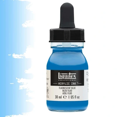 Afbeelding van Liquitex Professional Acrylic Ink! Fluorescent Blue 30ml 984 4260984