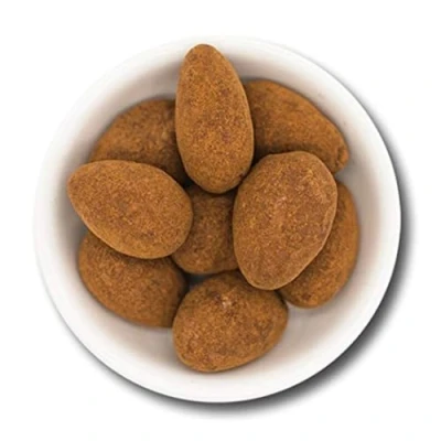 Afbeelding van 1001 Frucht heerlijke chocolade amandelen met kaneel I 500 gr. beste kokosnoten gecoate amandel snoep