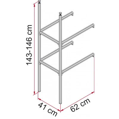 Afbeelding van Fiamma Garage System Upgrade Opbergsysteem Zilver Organizers