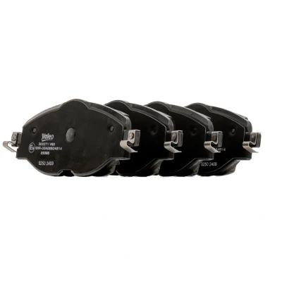 Afbeelding van VALEO 302271 Remblokkenset Vooras Excl. slijtage waarschuwingscontact Met anti kreukplaat VOLKSWAGEN: Golf 7, 7 Variant, Passat B8 Variant