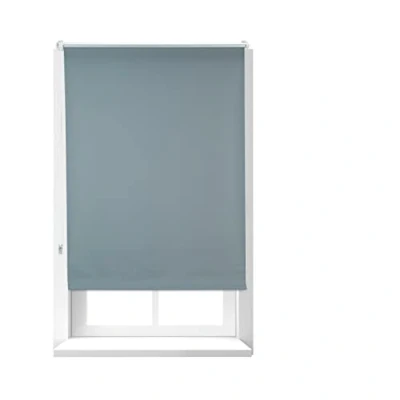 Afbeelding van Relaxdays rolgordijn verduisterend grijs thermo roljaloezie met klemmen 80x160cm