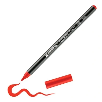 Afbeelding van edding 4200 porselein brushpen rood 1ST 1 4 mm / 4200002