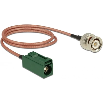 Afbeelding van Fakra E (v) BNC (m) adapter kabel RG316 50 Ohm / transparant 0,50 meter