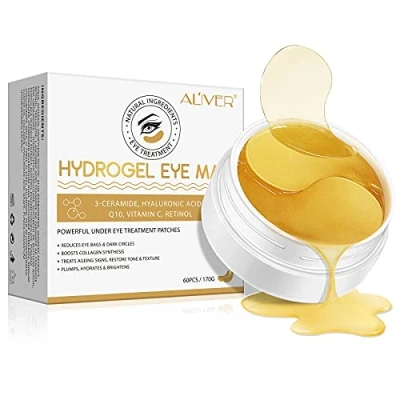 Afbeelding van Kaniers 24K Collagène Patch Yeux, Hydrogel Eye Masque, Anti rides Masque de Soin Soulager la fatigue, Under Gel Pads For Dark Circles, relâchement, yeux gonflés 30 Pairs