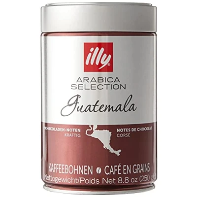 Image de Illy Café en grains Torréfié Arabica Selection Guatemala, 6 boîtes de 250 g