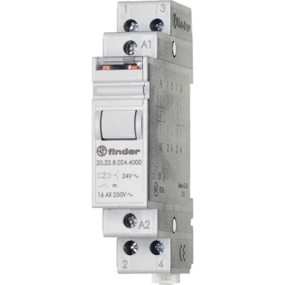 Afbeelding van Finder 20.24.8.230.4000 Stroomstootschakelaar DIN rail 2x NO 230 V/AC 1 stuk(s)