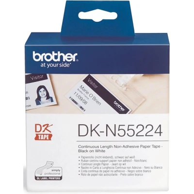 Afbeelding van Brother DK N55224 Etiket Zwart op wit (54 mm)