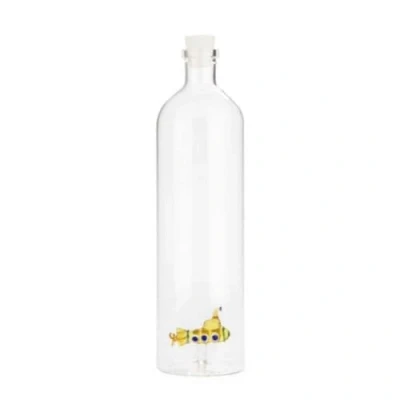 Afbeelding van Balvi Waterfles Karaf Onderzeeër Geel Glas 1.2L