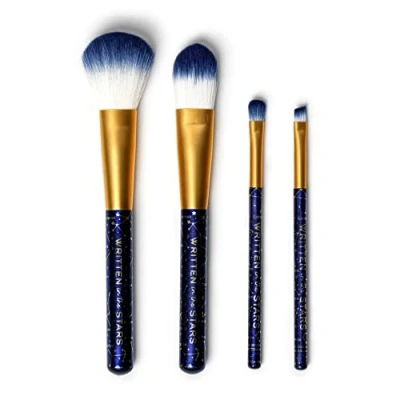 Afbeelding van Legami Oh My Glow make upkwastenset met 4 upkwasten, inclusief poederkwast, foundationkwast, oogschaduwkwast, eyelinerkwast, 100% veganistisch, reisformaat