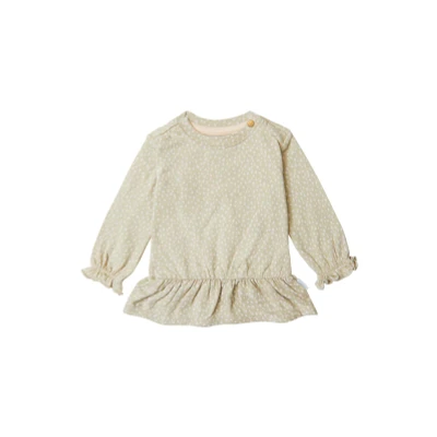 Afbeelding van Noppies Meisje Longsleeve Chester Spray Green 56