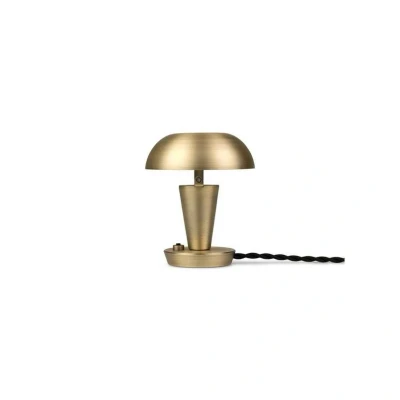 Afbeelding van ferm LIVING Tiny tafellamp, messing, 14 cm, ijzer