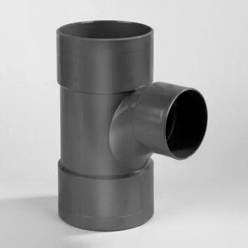 Afbeelding van PVC stroom T stuk 90 graden, 110 x 75 mm (3