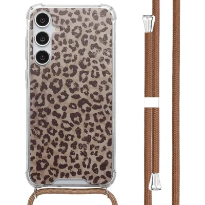 Afbeelding van imoshion Design hoesje met koord voor de Samsung Galaxy A55 Leopard Mood