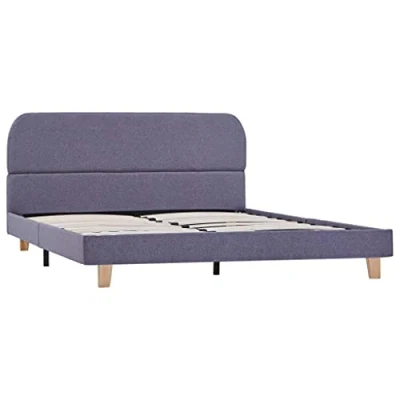 Afbeelding van Bedframe stof lichtgrijs 140x200 cm