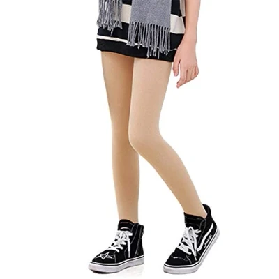 Afbeelding van LOLANTA Winterpanty voor meisjes, van fleece, gevoerd, met schooluniform, zacht, rekbaar, 3 11 jaar, Huidkleur.