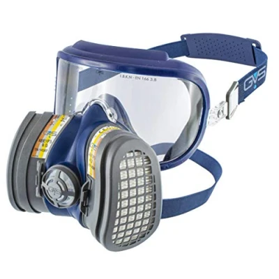Afbeelding van GVS filter Technology Elipse Integra SPR584 masker met ABE1P3 voor organische, anorganische en chemische gassen, M/L blauw