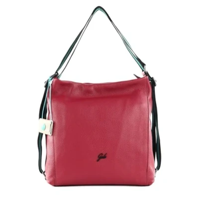 Afbeelding van Gabs Leren Schoudertas Rugzak Aissa TG Bull Black Shoulder Bag Euphoria Rood