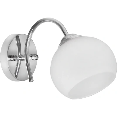 Afbeelding van Activejet Classic enkele wandlamp IRMA nikkel E27 voor in de woonkamer