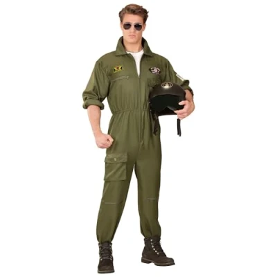 Afbeelding van Widmann Hippie Kostuum Blitse Kikker Jaren 70 Man Groen, Paars Medium Carnavalskleding Verkleedkleding