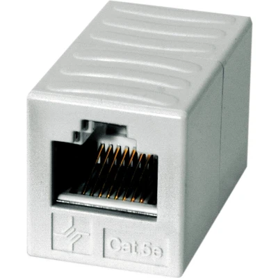 Afbeelding van Telegärtner RJ45 Netwerk Adapter CAT 6 [1x bus 1x bus] Alpine wit