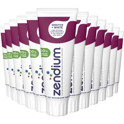 Afbeelding van 12x Zendium Tandpasta Sensitive Whitener 75 ml