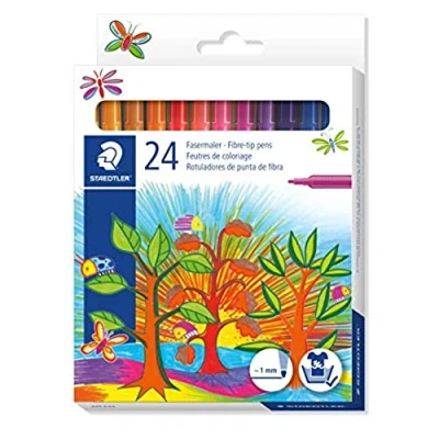 Afbeelding van Staedtler Viltstiften 325 Club 1,0 Mm 13 Cm Fiber 24 Stuks