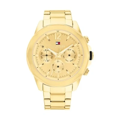 Afbeelding van Tommy Hilfiger 1792060 Chronograaf goldcoloured, Heren, Maat: One Size, Gold coloured