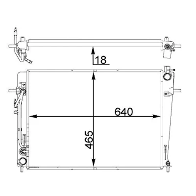 Afbeelding van Mahle Original Radiateur CR 1406 000P