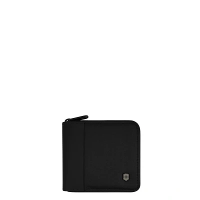 Afbeelding van Victorinox Travel Essentials Zip Around Wallet black Heren portemonnee
