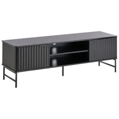Afbeelding van GLASTONBURY TV meubel Zwart 140 x 40 cm MDF