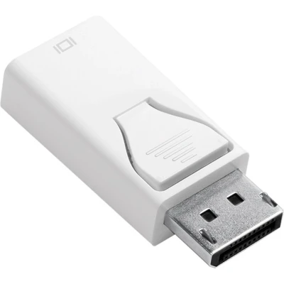 Afbeelding van LogiLink CV0057 DisplayPort / HDMI Adapter [1x stekker 1x bus] Wit Vergulde steekcontacten