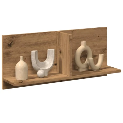 Afbeelding van Wandkast 70x16,5x30 cm bewerkt hout artinsanaal eikenkleurig