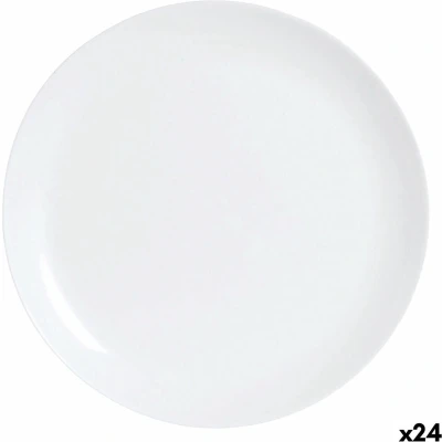 Afbeelding van Eetbord Luminarc Diwali Wit Glas 25 cm (24 Stuks)