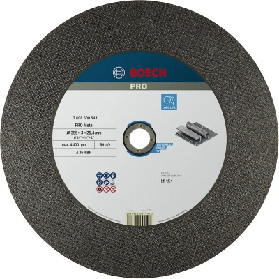 Afbeelding van Bosch Accessories Power Tools 2608600543 Doorslijpschijf recht 355 mm 1 stuk(s) Staal