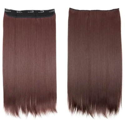 Afbeelding van PRETTYSHOP C68 Kunsthaar extensies, 60 cm, bruin