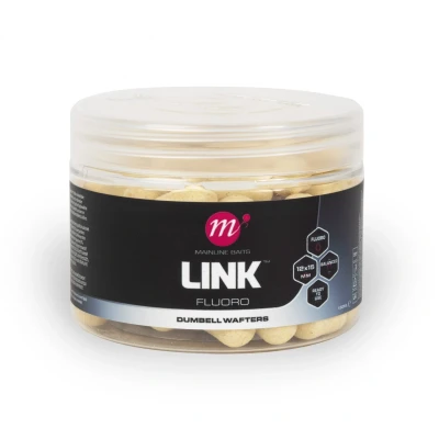 Afbeelding van Mainline Link Fluoro Dumbell Wafters White (12x15mm) Hookbaits
