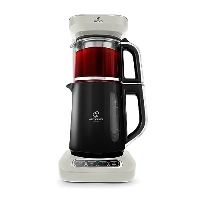 Image de Karaca Çaysever Robotea Pro Bouilloire à Thé automatique 4 En 1 verre Avec filtre 2500 W Pour Théière Starlight, Tea Maker turque traditionnel turc
