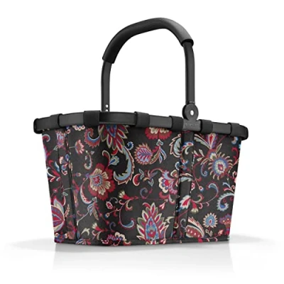 Afbeelding van Reisenthel Shopping Carrybag frame paisley black