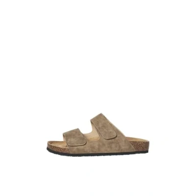 Afbeelding van Jack &amp; Jones Jfwcentral Pantoffels, Heren, Maat: 42, Taupe gray Hoogwaardig imitatieleer