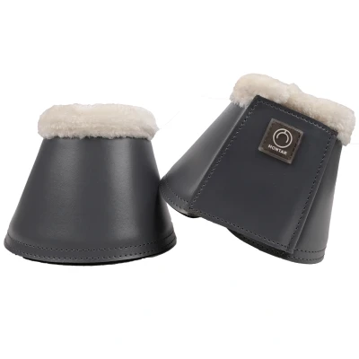 Image de Montar Cloches d&#039;Obstacles PU Leather Gris Full
