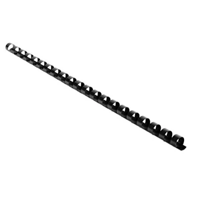Afbeelding van Exacompta Ref. 75301E Doos met 100 zwarte PVC spiraalbinders van 10 mm voor het binden 40 tot 65 vellen 80 g DIN A4 of A3 liggend formaat geschikt elk type ringbindmachine